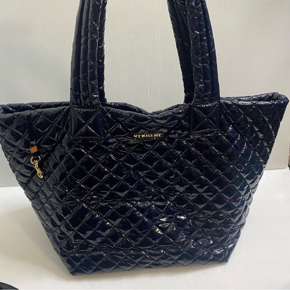 MZ Wallace Quilted Tote Womens M Bag Black